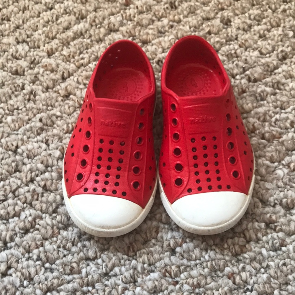 Red Native shoes